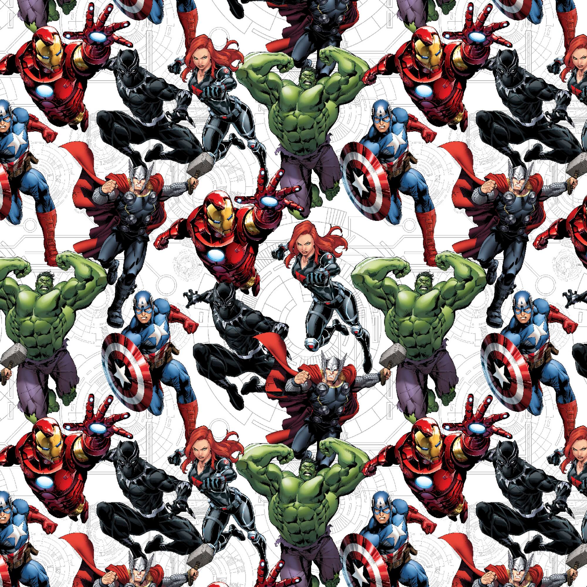 Avengers Unite Cotton Fabric